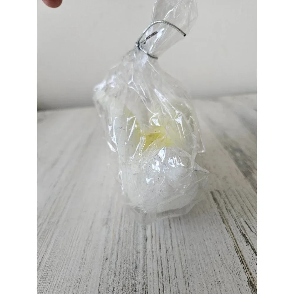 Pottery Barn sparkle‎ dove candle bird glitter vintage